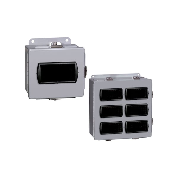Thermoplastic Electrical Enclosures, 9.7 in H, 5.1 in D, 6.4 in W, NEMA 4X